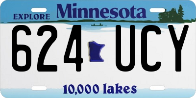 MN license plate 624UCY