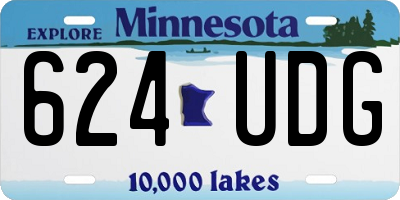 MN license plate 624UDG