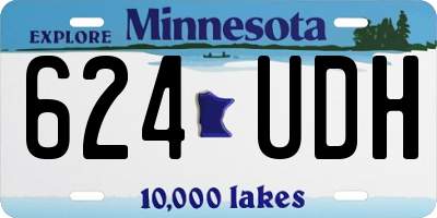 MN license plate 624UDH