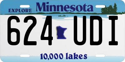 MN license plate 624UDI