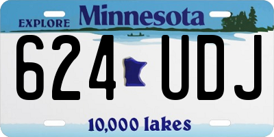 MN license plate 624UDJ