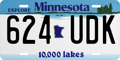 MN license plate 624UDK