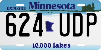 MN license plate 624UDP