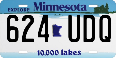 MN license plate 624UDQ