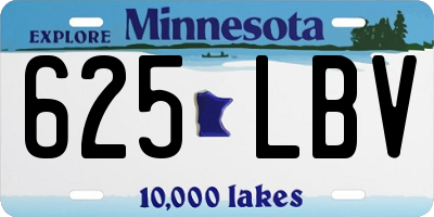 MN license plate 625LBV