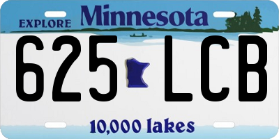 MN license plate 625LCB