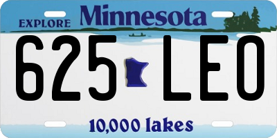 MN license plate 625LEO