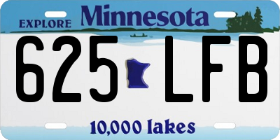 MN license plate 625LFB