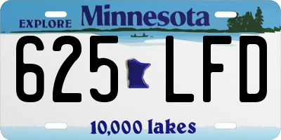 MN license plate 625LFD