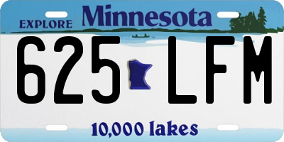 MN license plate 625LFM