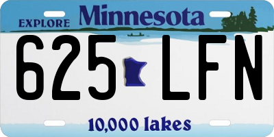 MN license plate 625LFN