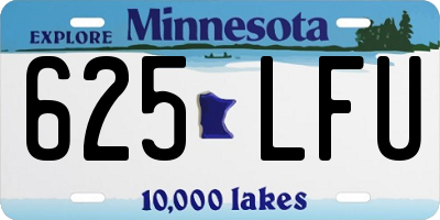 MN license plate 625LFU