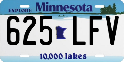 MN license plate 625LFV