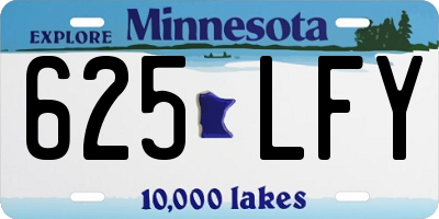 MN license plate 625LFY