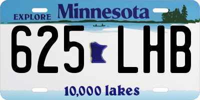 MN license plate 625LHB