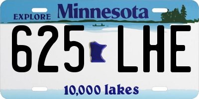 MN license plate 625LHE