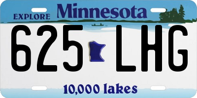 MN license plate 625LHG