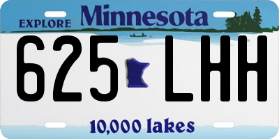 MN license plate 625LHH