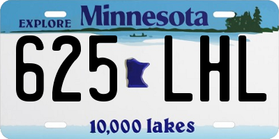 MN license plate 625LHL