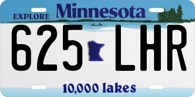 MN license plate 625LHR