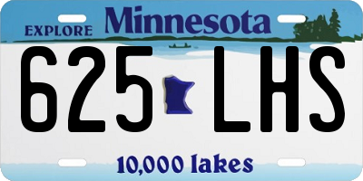 MN license plate 625LHS