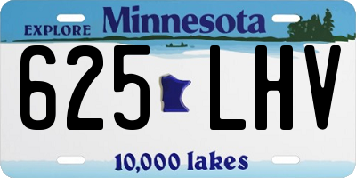 MN license plate 625LHV