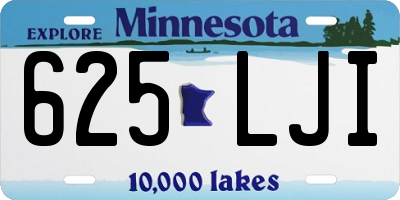 MN license plate 625LJI