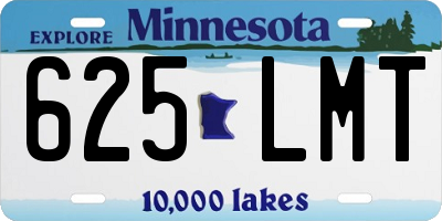 MN license plate 625LMT