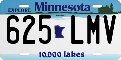 MN license plate 625LMV