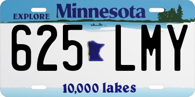 MN license plate 625LMY