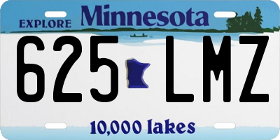 MN license plate 625LMZ