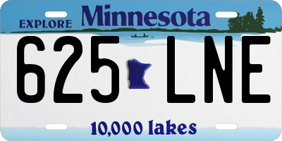 MN license plate 625LNE