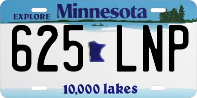 MN license plate 625LNP