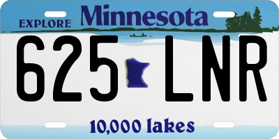 MN license plate 625LNR