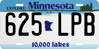 MN license plate 625LPB