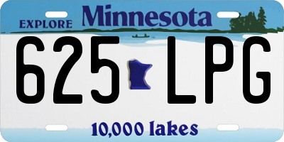 MN license plate 625LPG