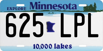 MN license plate 625LPL
