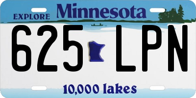 MN license plate 625LPN