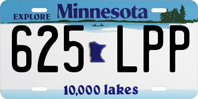 MN license plate 625LPP