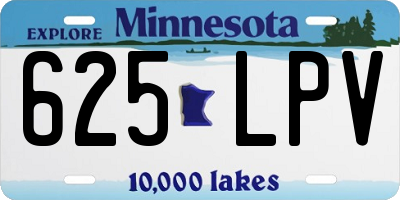 MN license plate 625LPV