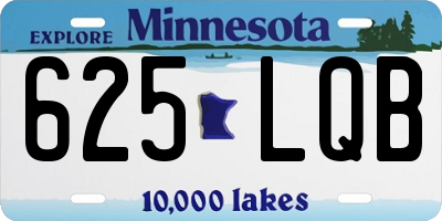 MN license plate 625LQB