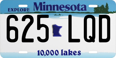 MN license plate 625LQD