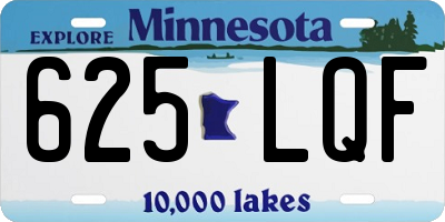 MN license plate 625LQF