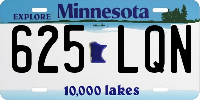 MN license plate 625LQN