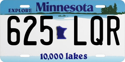 MN license plate 625LQR