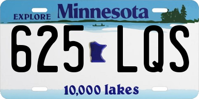 MN license plate 625LQS