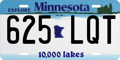 MN license plate 625LQT