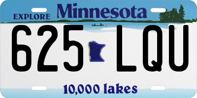 MN license plate 625LQU