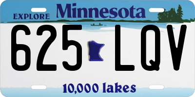 MN license plate 625LQV