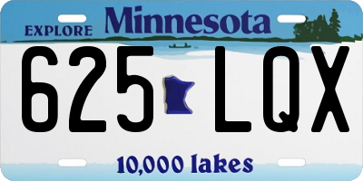 MN license plate 625LQX
